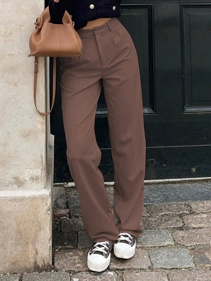 Pantaloni SHEIN, maro