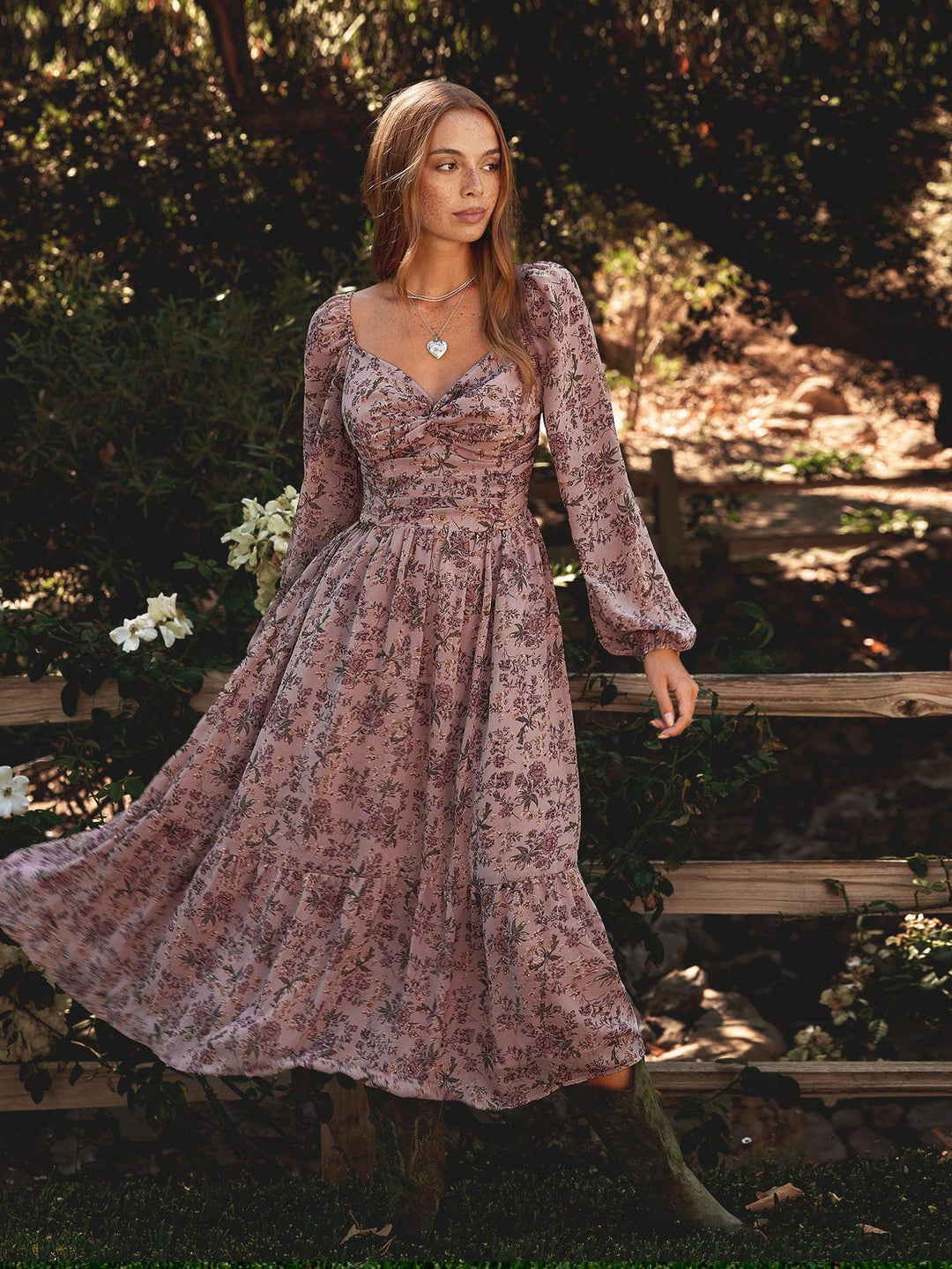 Rochie maxi SHEIN, roz
