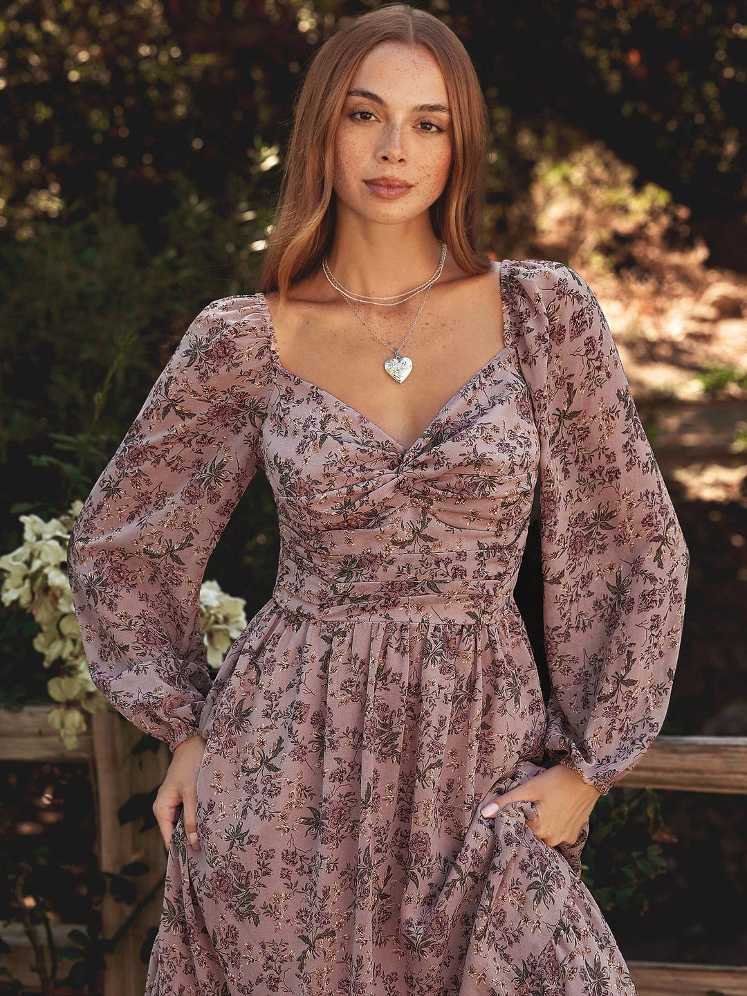 Rochie maxi SHEIN, roz