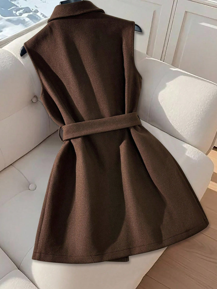 SHEIN Mini Dress, Brown