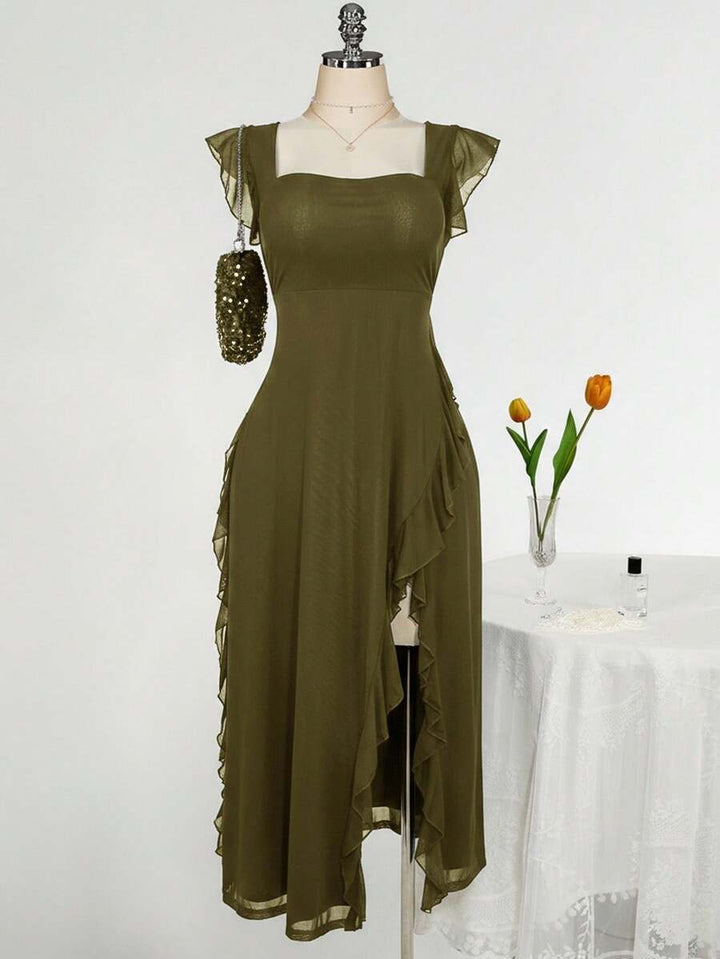 Rochie maxi SHEIN, verde