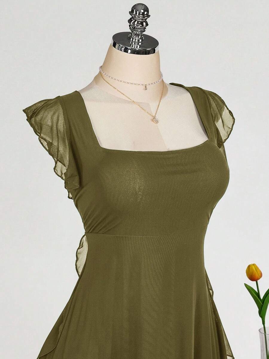 Rochie maxi SHEIN, verde