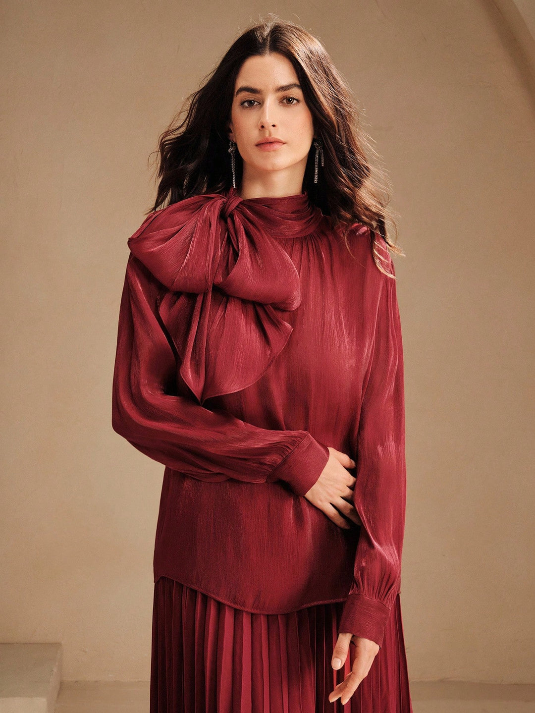 Bluza SHEIN, vișiniu