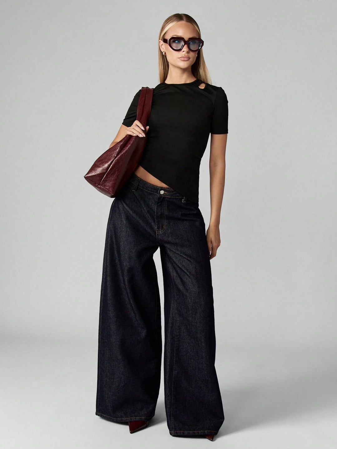 Top SHEIN, negru