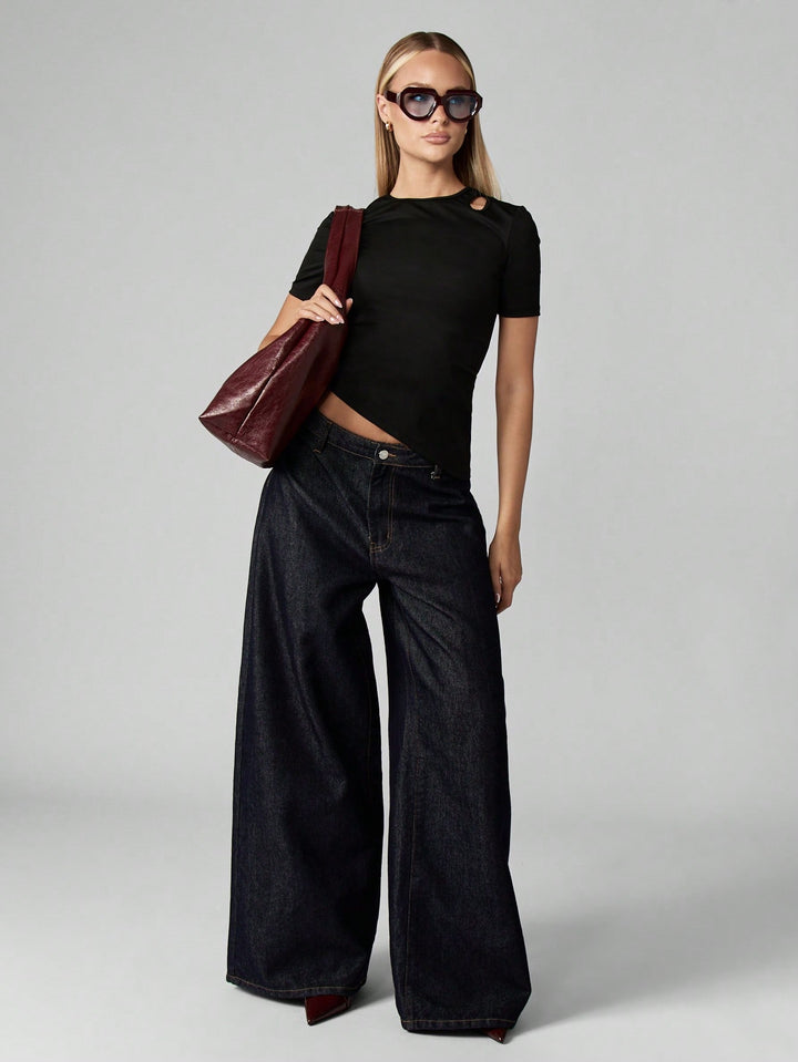Top SHEIN, negru