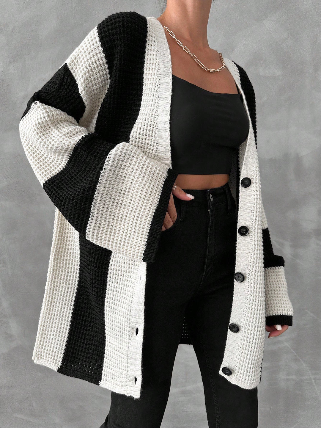 Cardigan SHEIN, negru