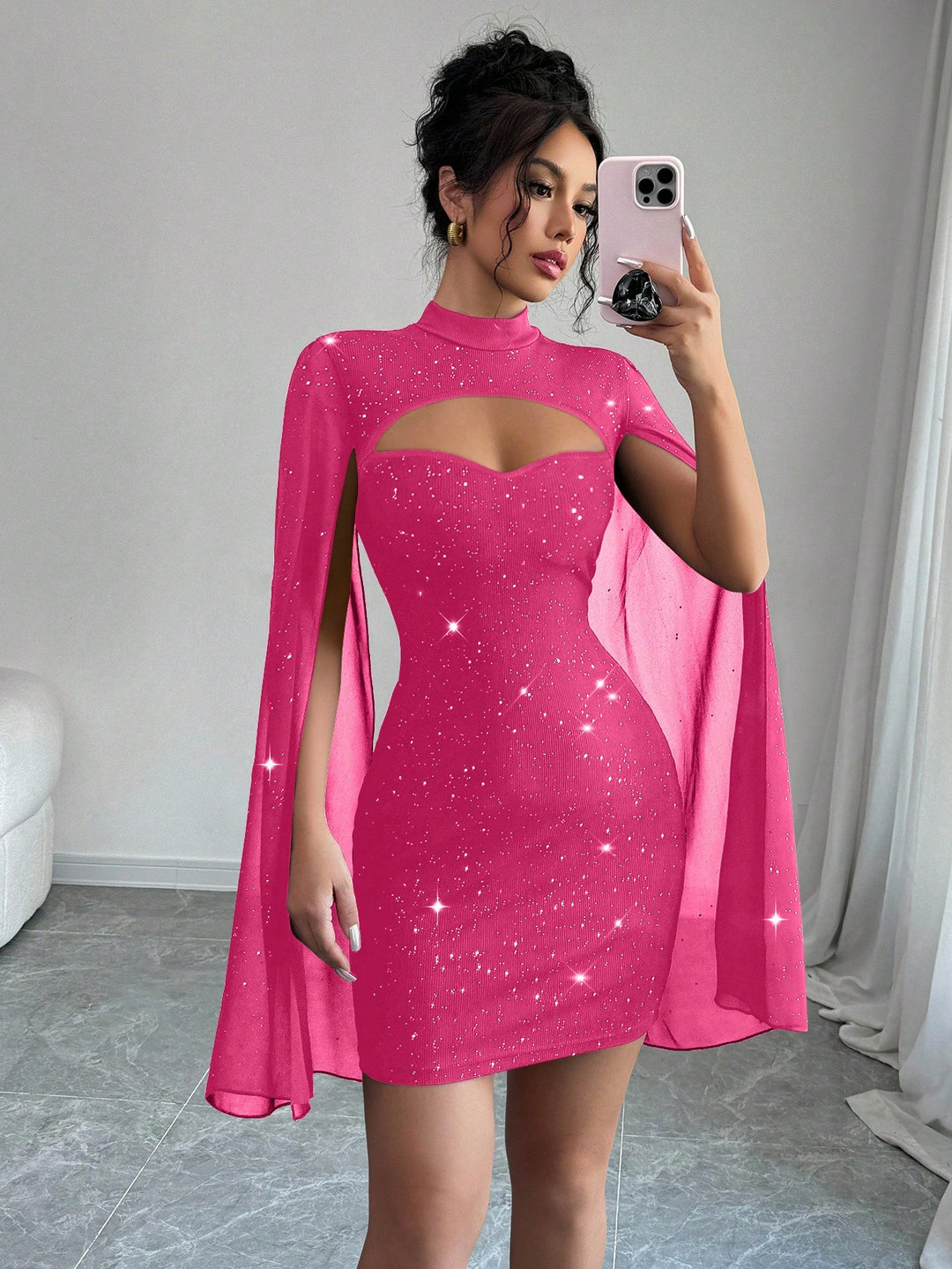 Rochie mini SHEIN, roz