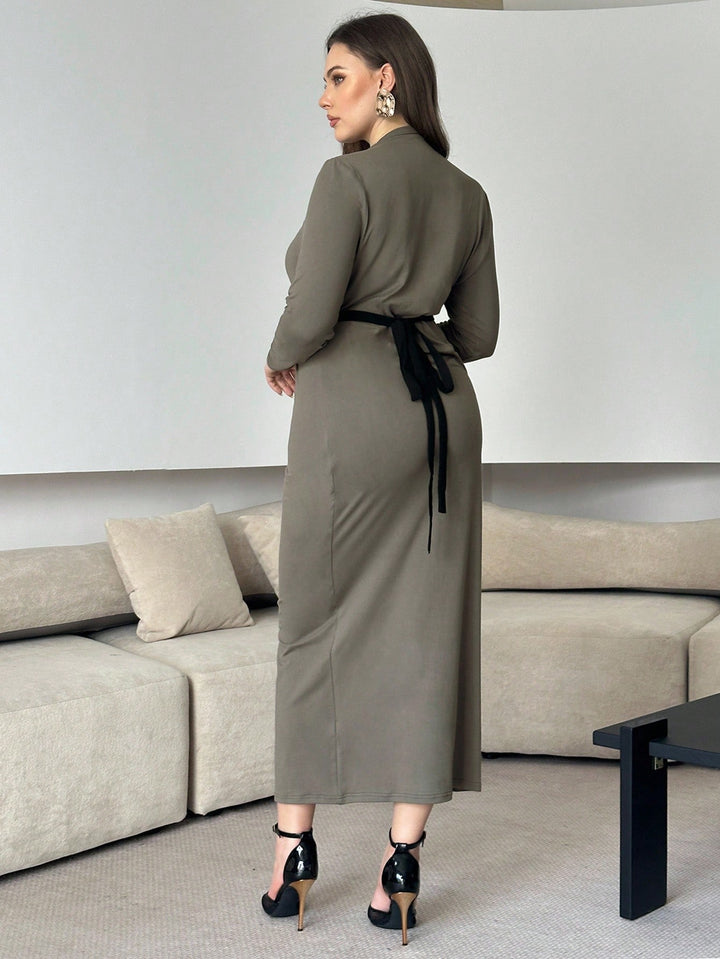 Rochie maxi SHEIN, gri