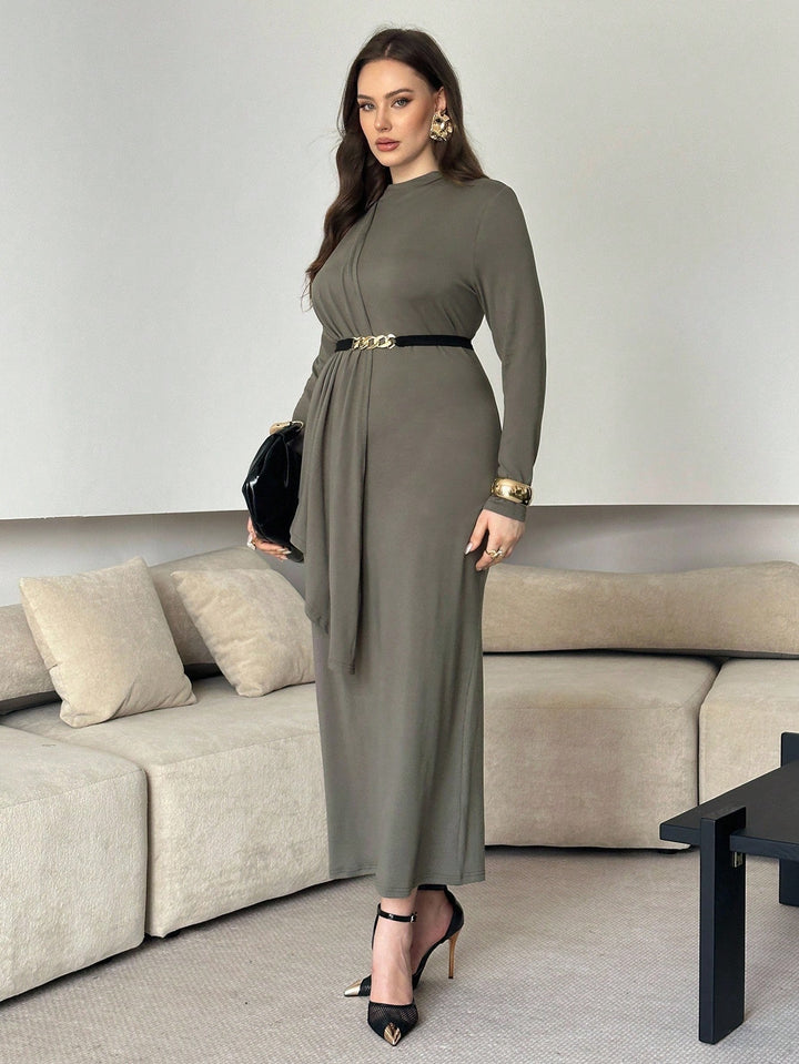 Rochie maxi SHEIN, gri