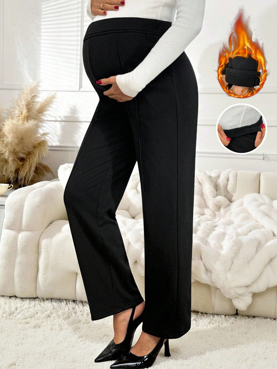 Pantaloni SHEIN, negru