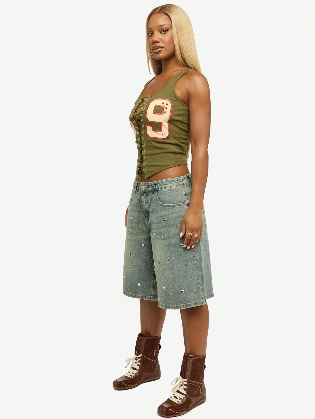 Top SHEIN, verde