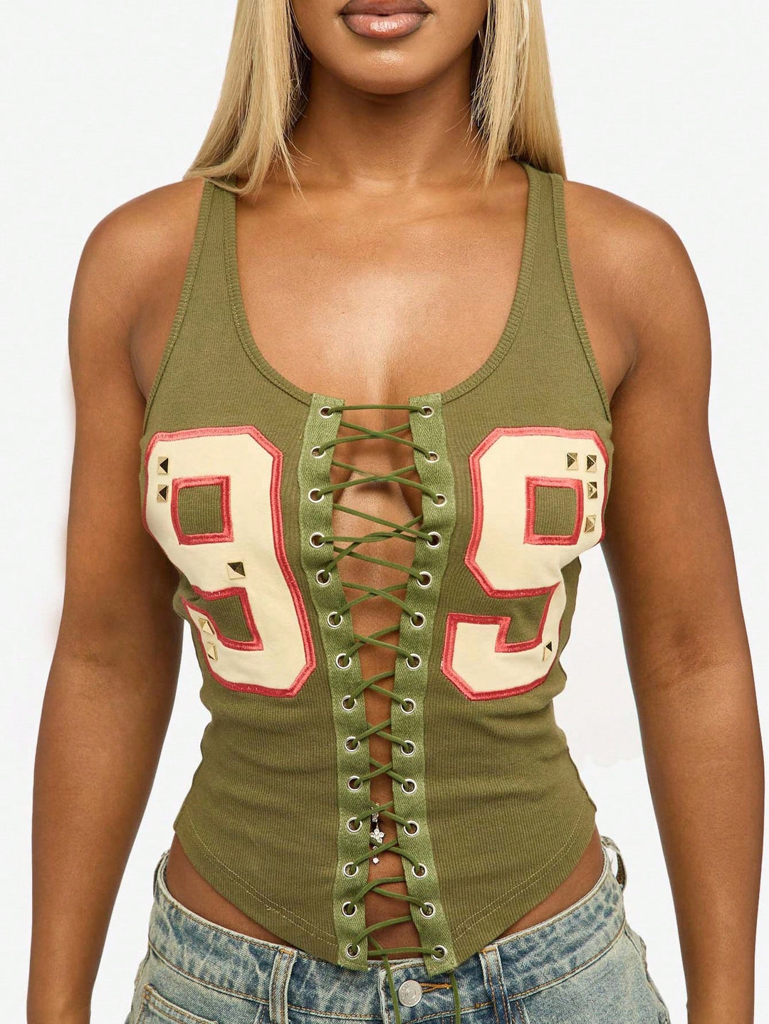 Top SHEIN, verde