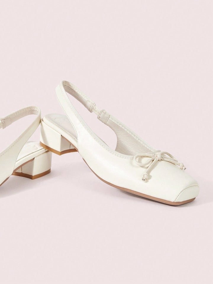 Pantofi cu toc SHEIN, crem