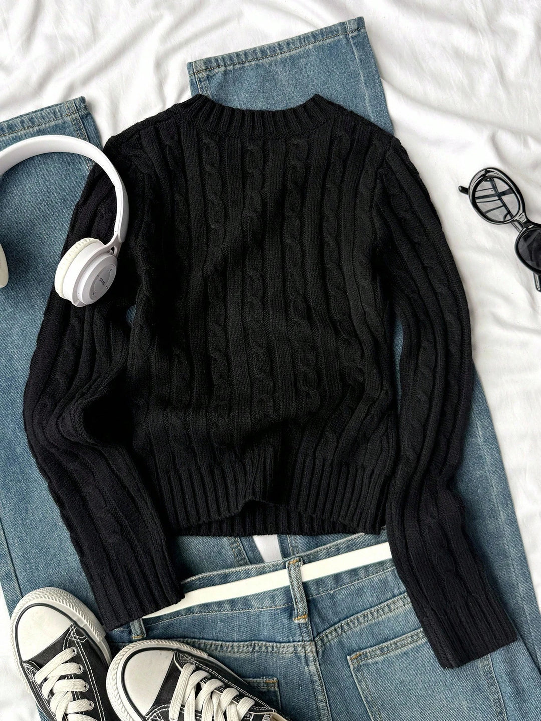 Pulover SHEIN, negru