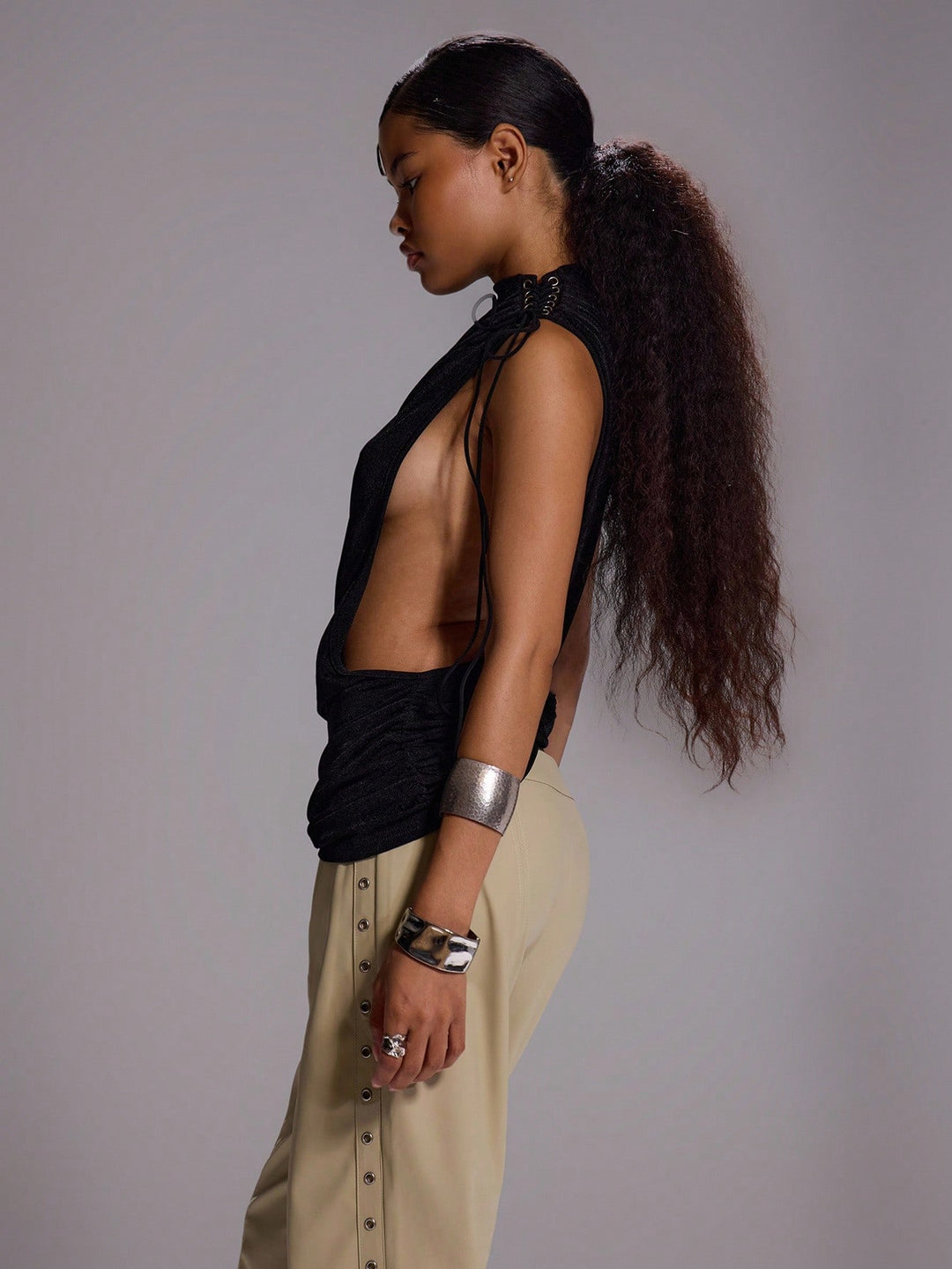 Top SHEIN, negru