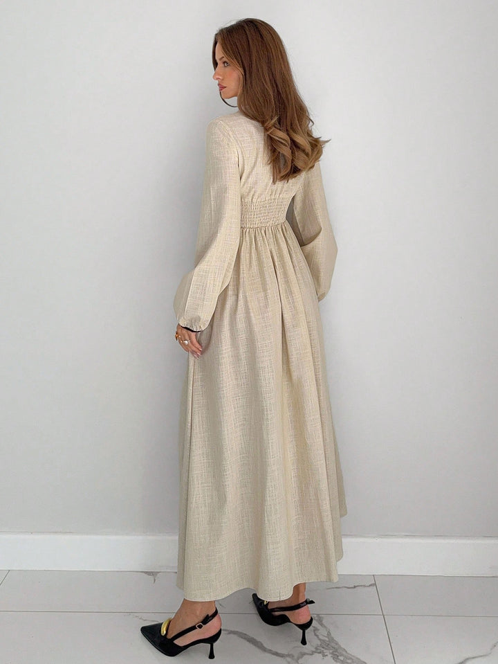 Rochie maxi SHEIN, bej