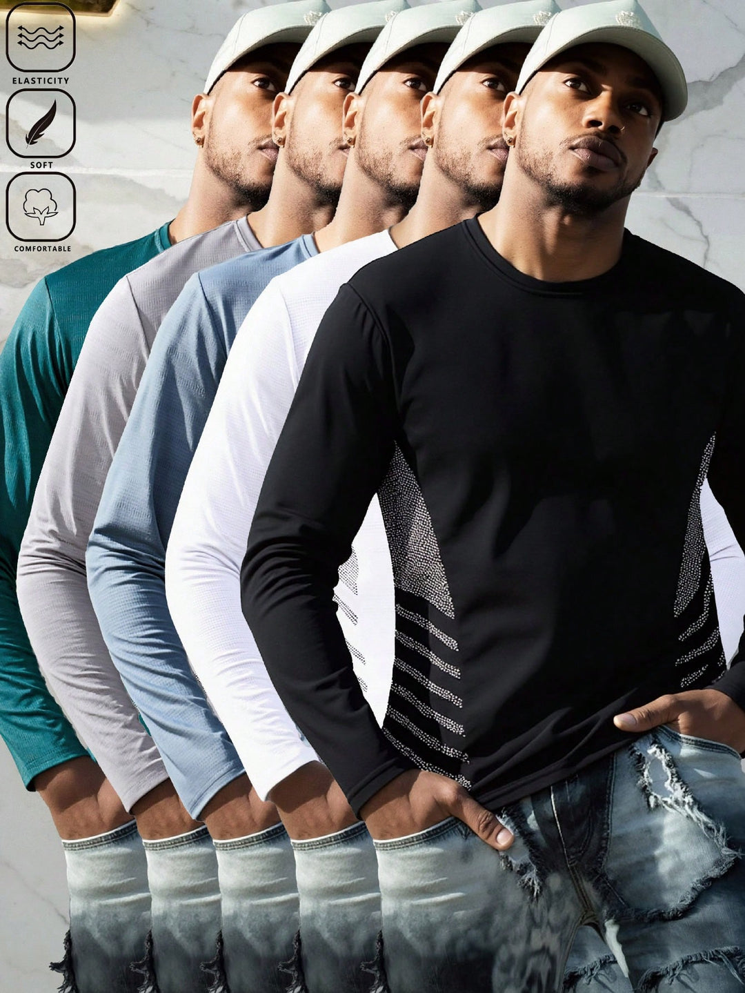 Tricou SHEIN, mix culori