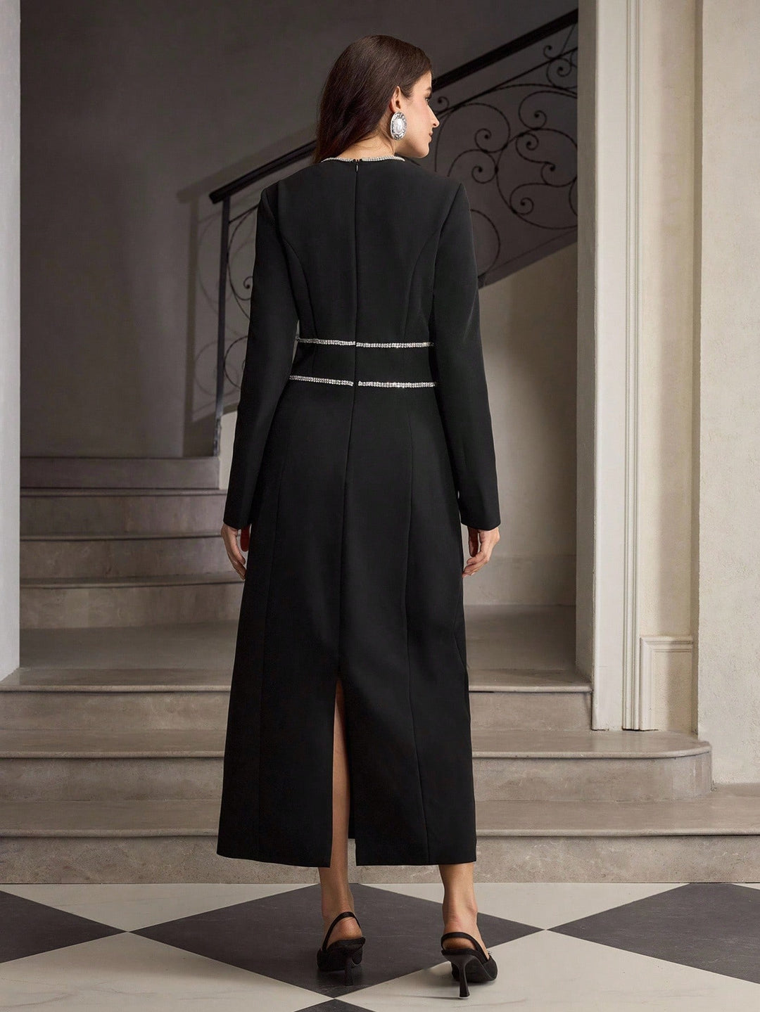 Rochie midi SHEIN, negru