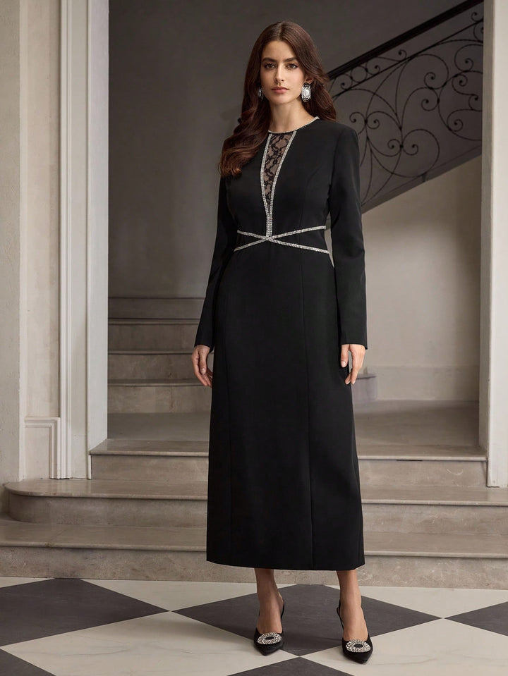 Rochie midi SHEIN, negru