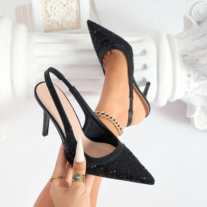 Pantofi cu toc SHEIN, negru