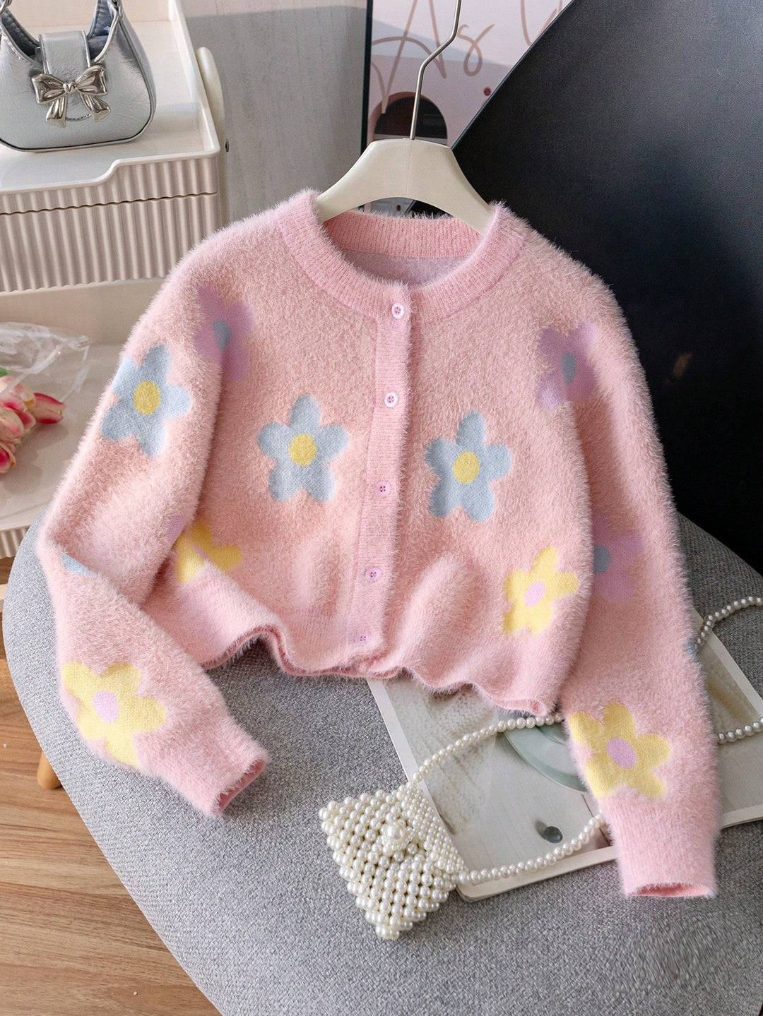 Cardigan SHEIN, roz