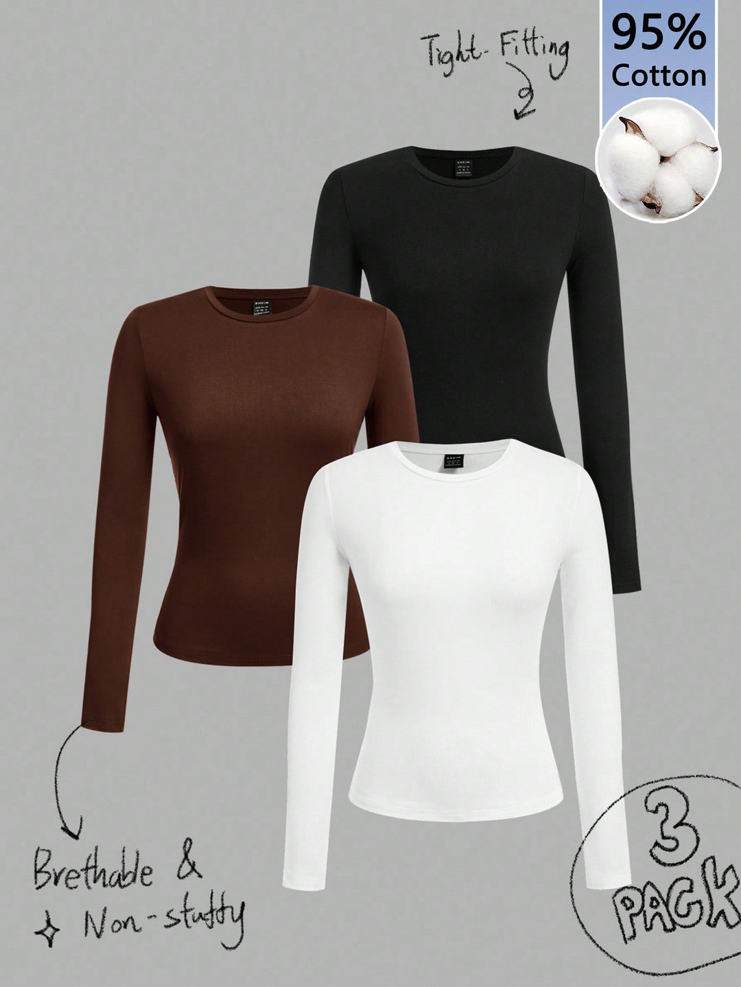 Tricou SHEIN, mix culori