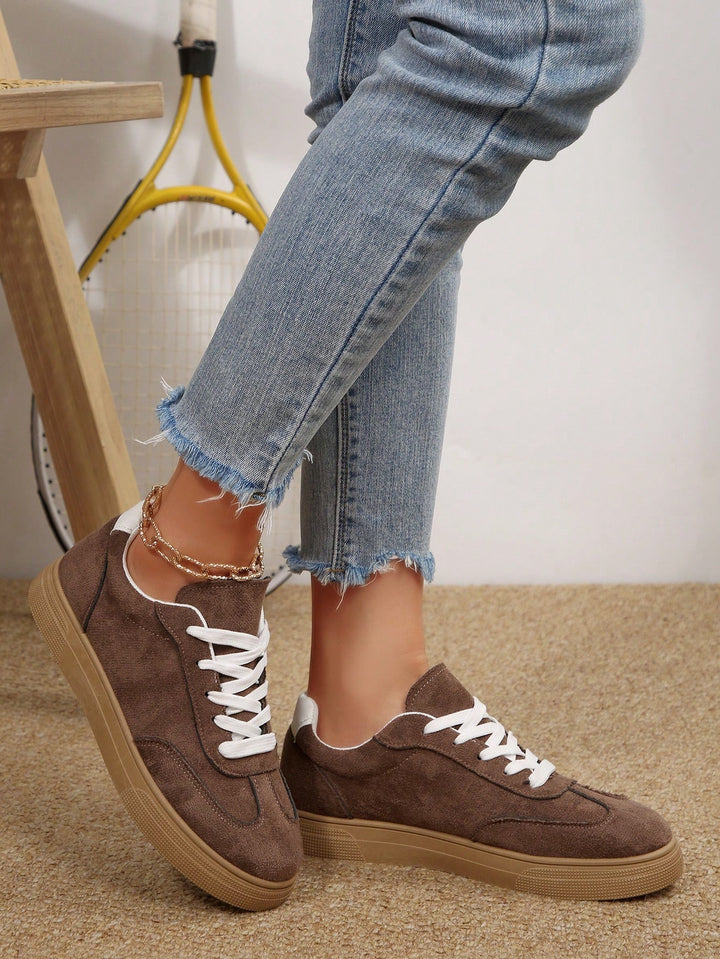 Pantofi sport SHEIN, maro