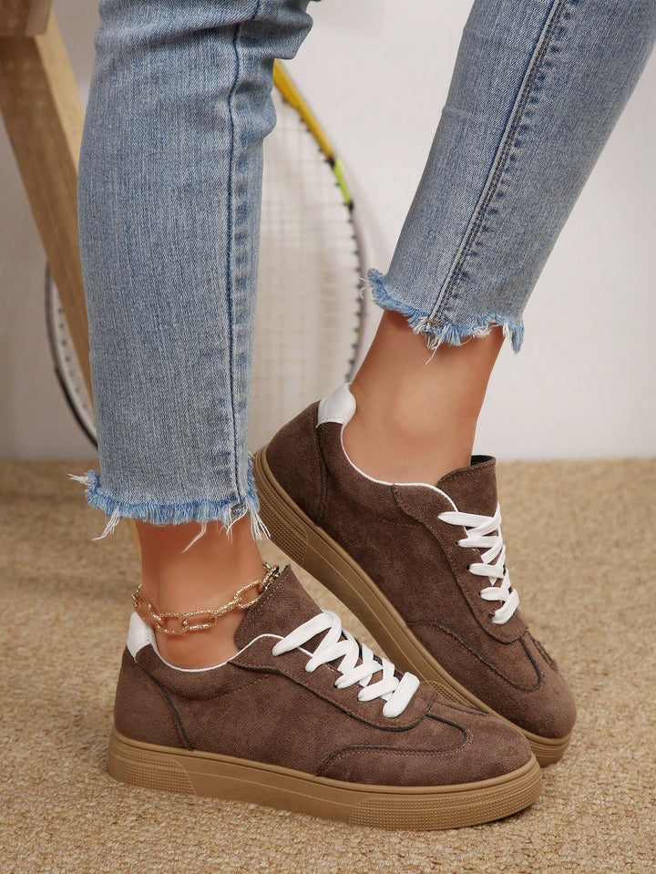 Pantofi sport SHEIN, maro