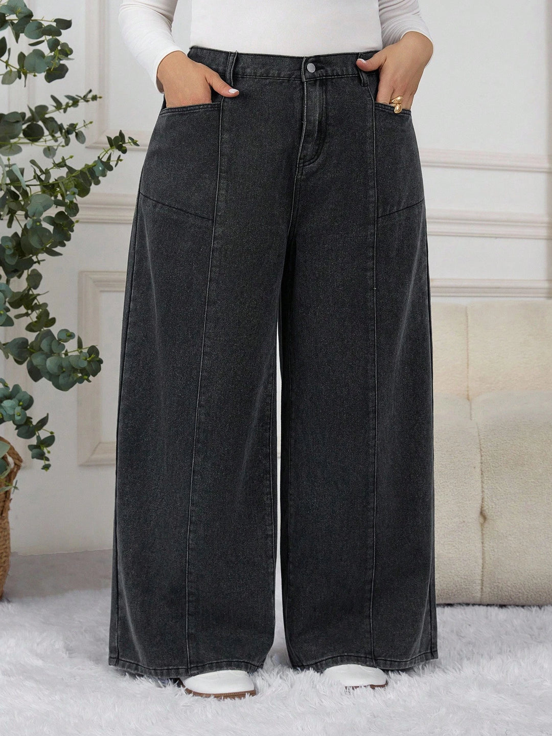 Jeans SHEIN, negru