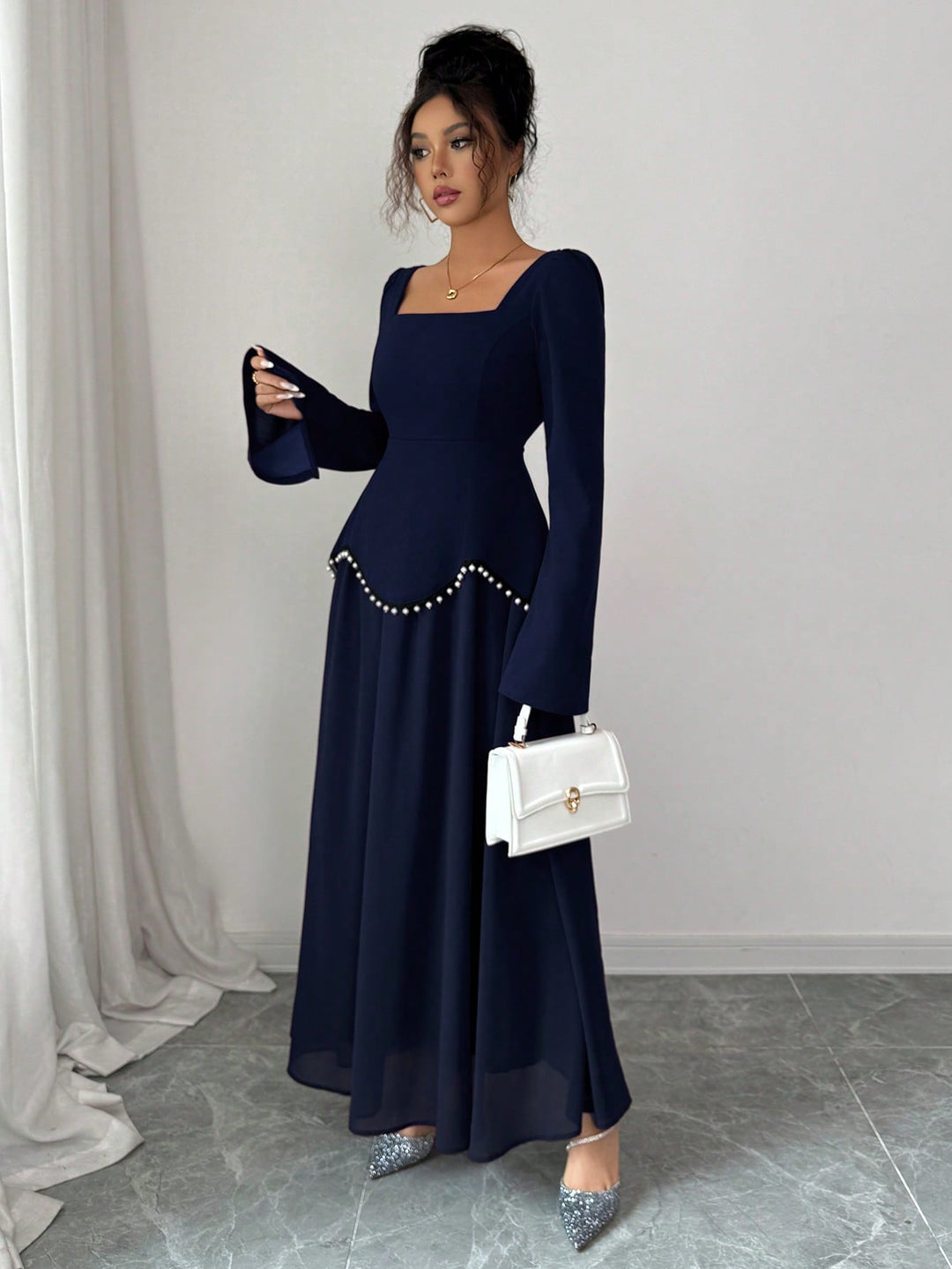 Rochie maxi SHEIN, albastru