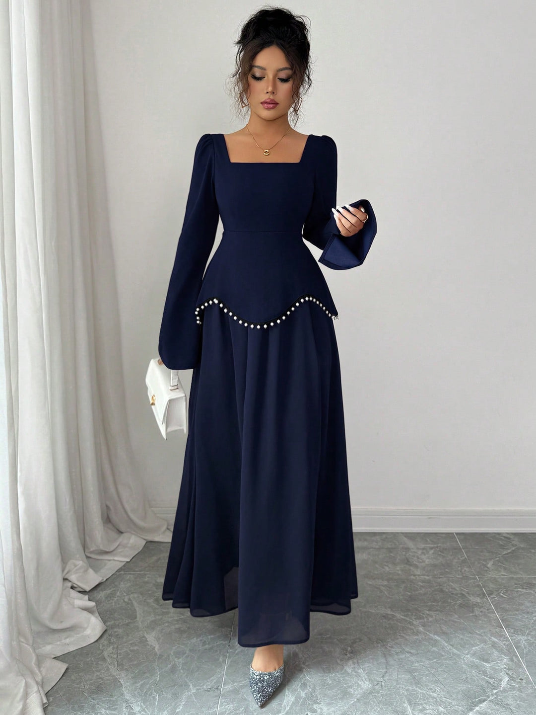 Rochie maxi SHEIN, albastru