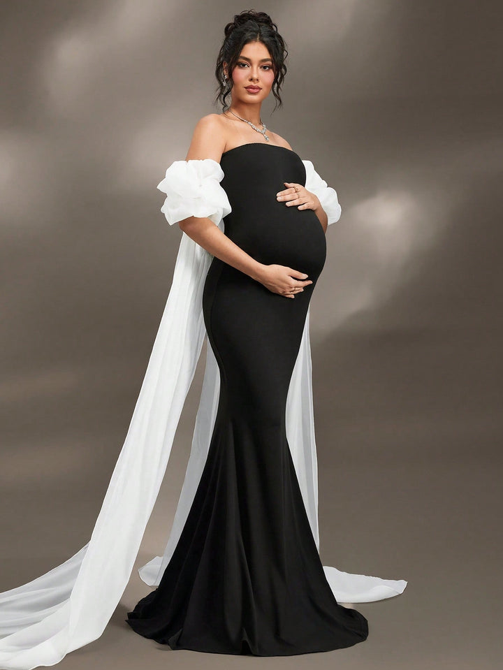 Rochie maxi SHEIN, negru