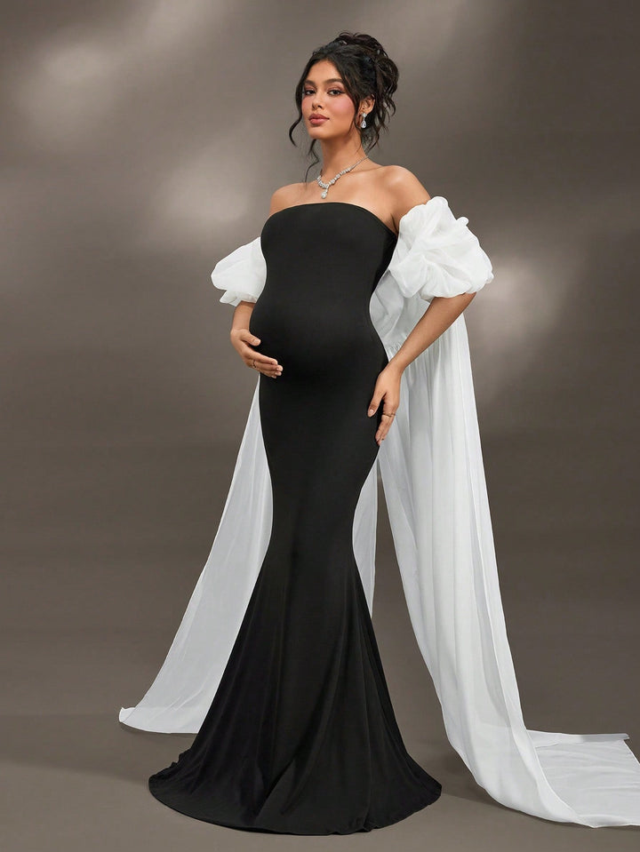 Rochie maxi SHEIN, negru
