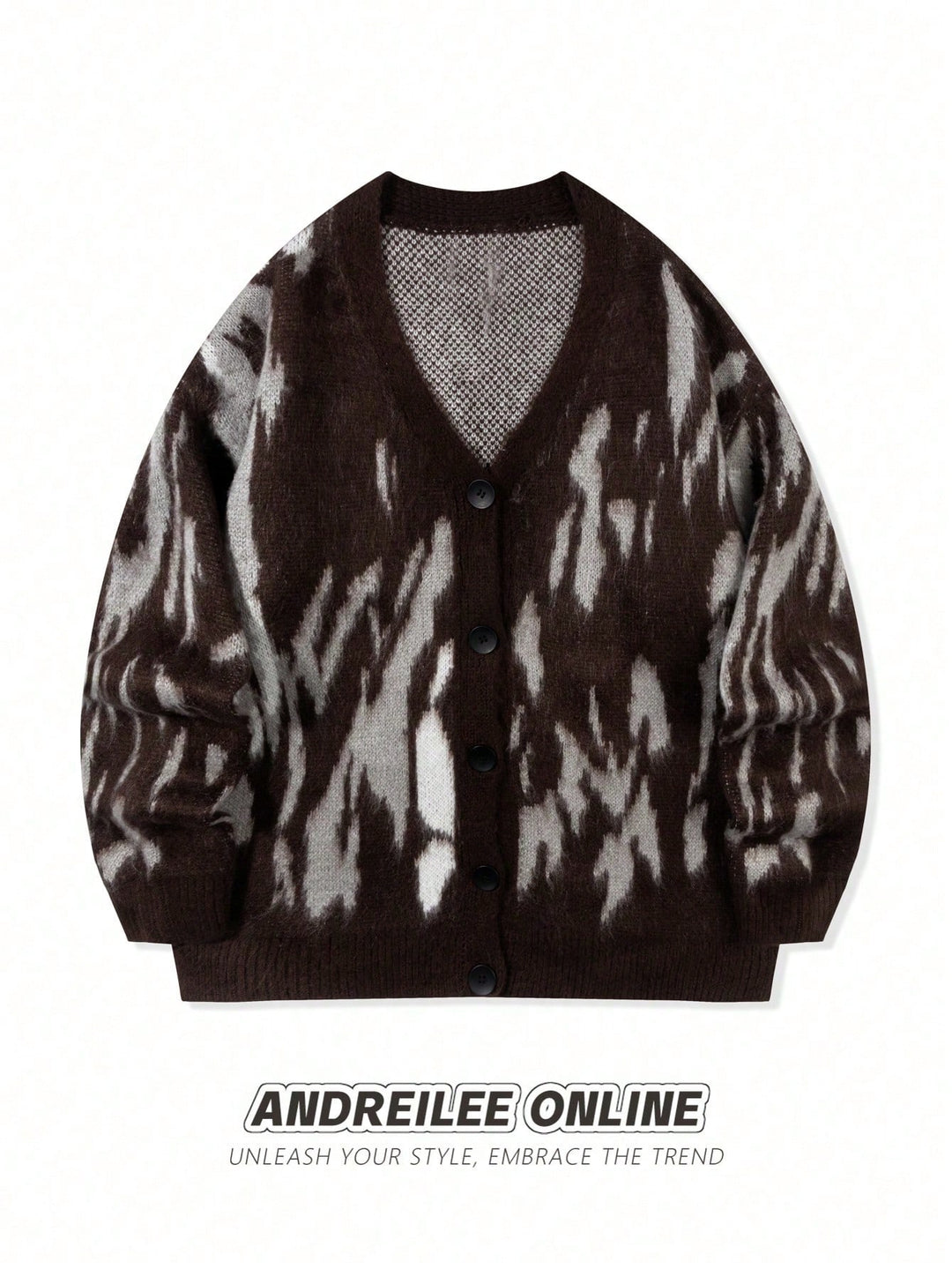 Cardigan SHEIN, maro