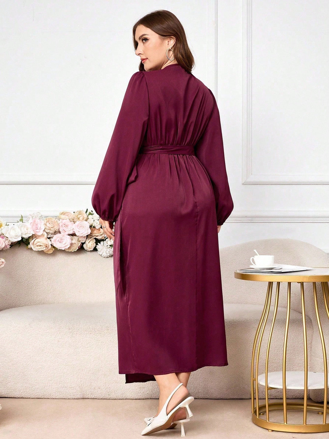 Shein Curve+ maxiruha, bordó