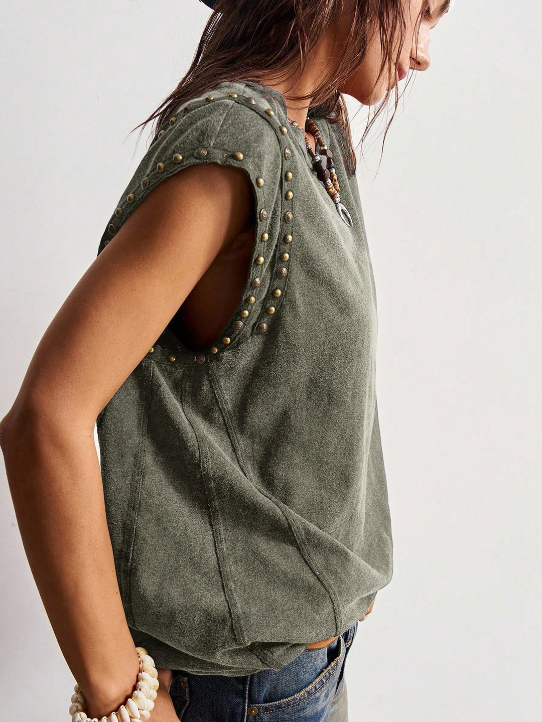 Tricou SHEIN, kaki
