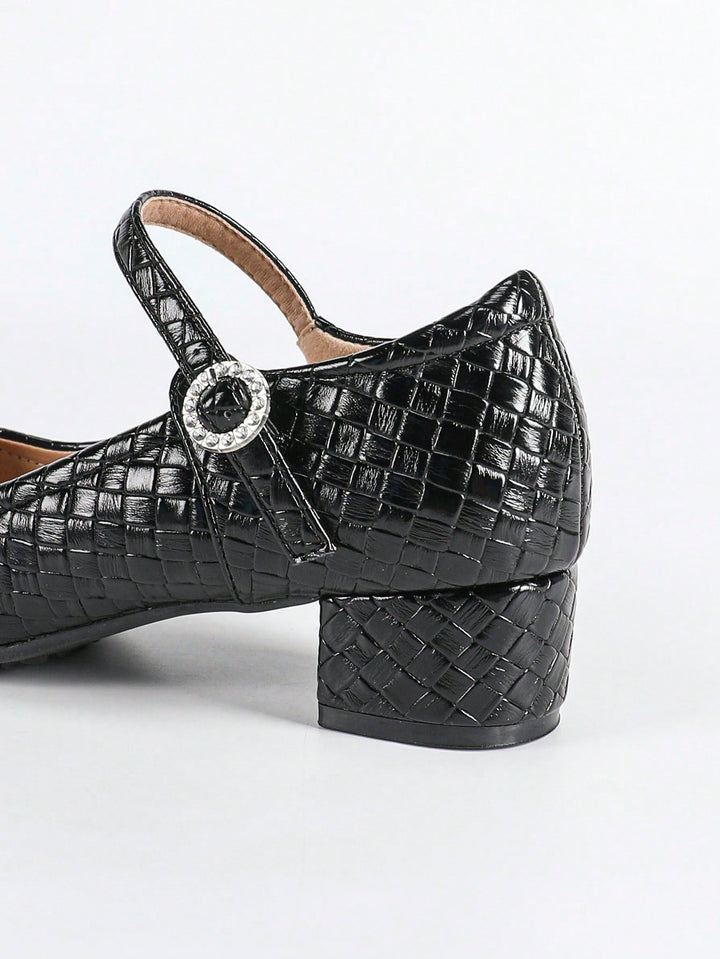 Pantofi cu toc SHEIN, negru