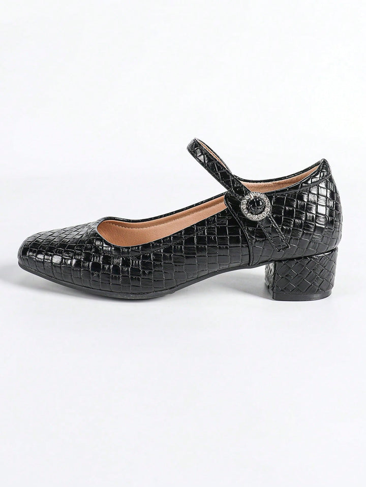 Pantofi cu toc SHEIN, negru