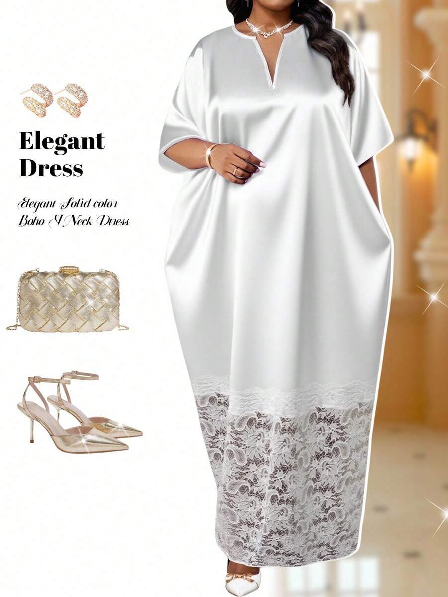 Rochie maxi SHEIN, alb