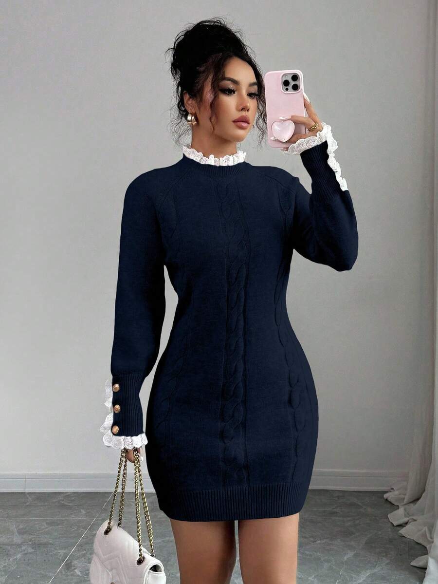 Rochie mini SHEIN, bleumarin