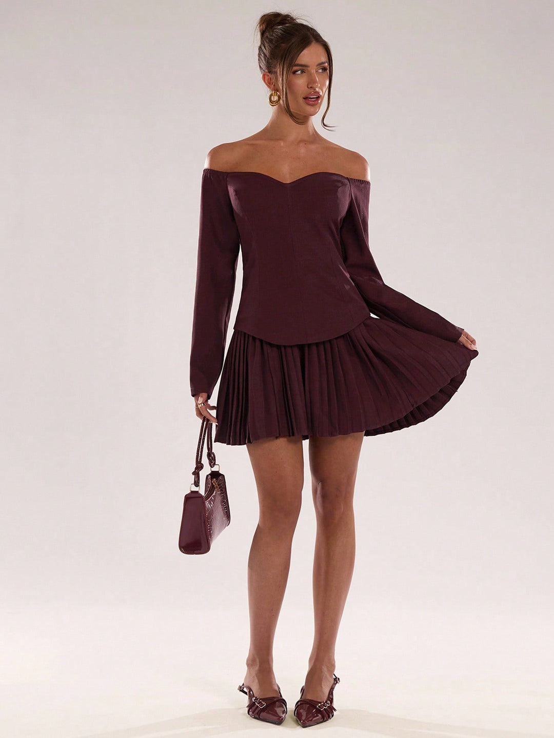 Rochie scurtă SHEIN, maro