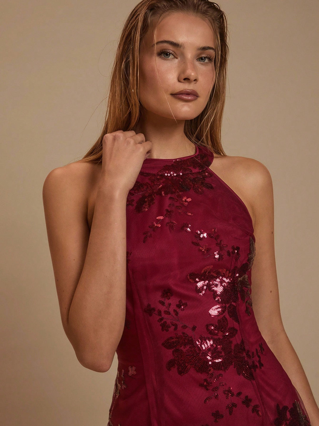 Rochie mini SHEIN, vișiniu