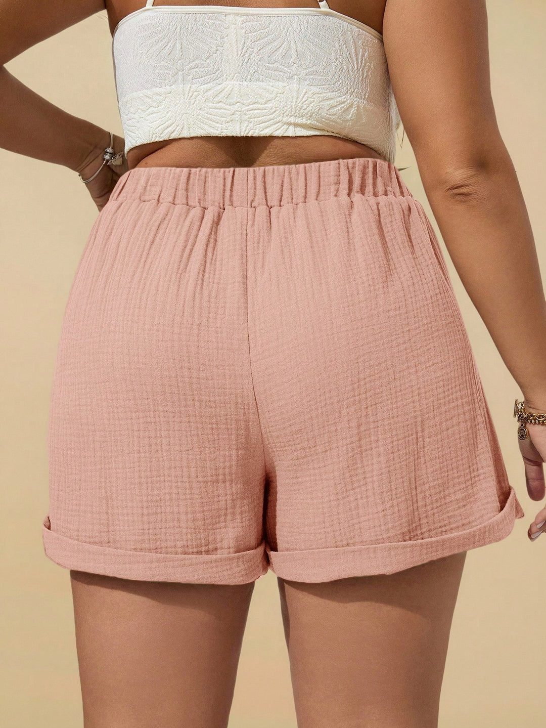 Pantaloni scurți SHEIN, roz