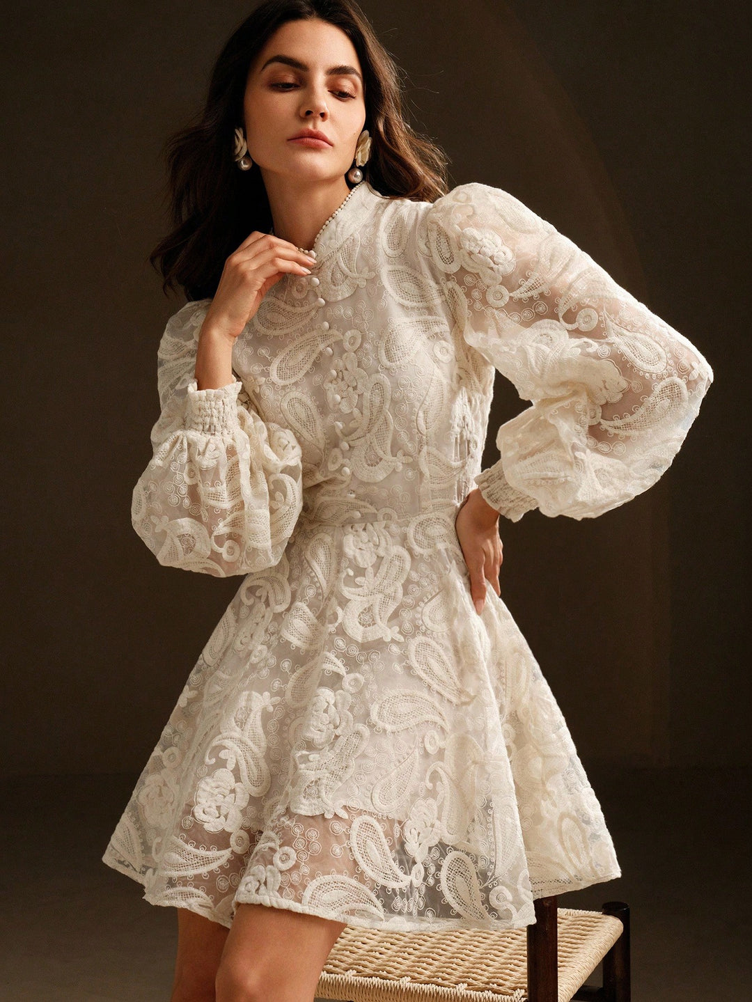 Rochie scurtă SHEIN, bej