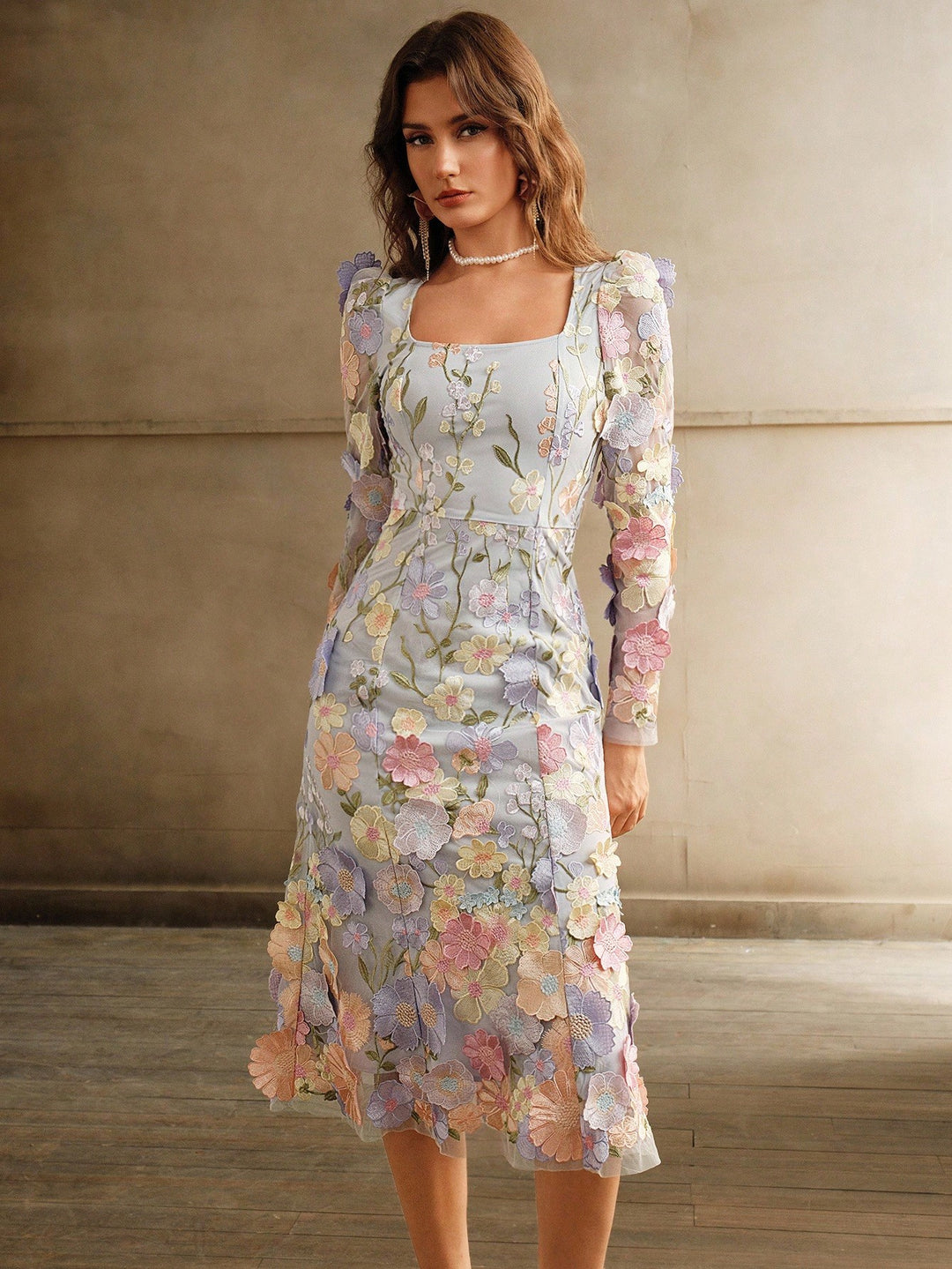 Rochie midi SHEIN, mov