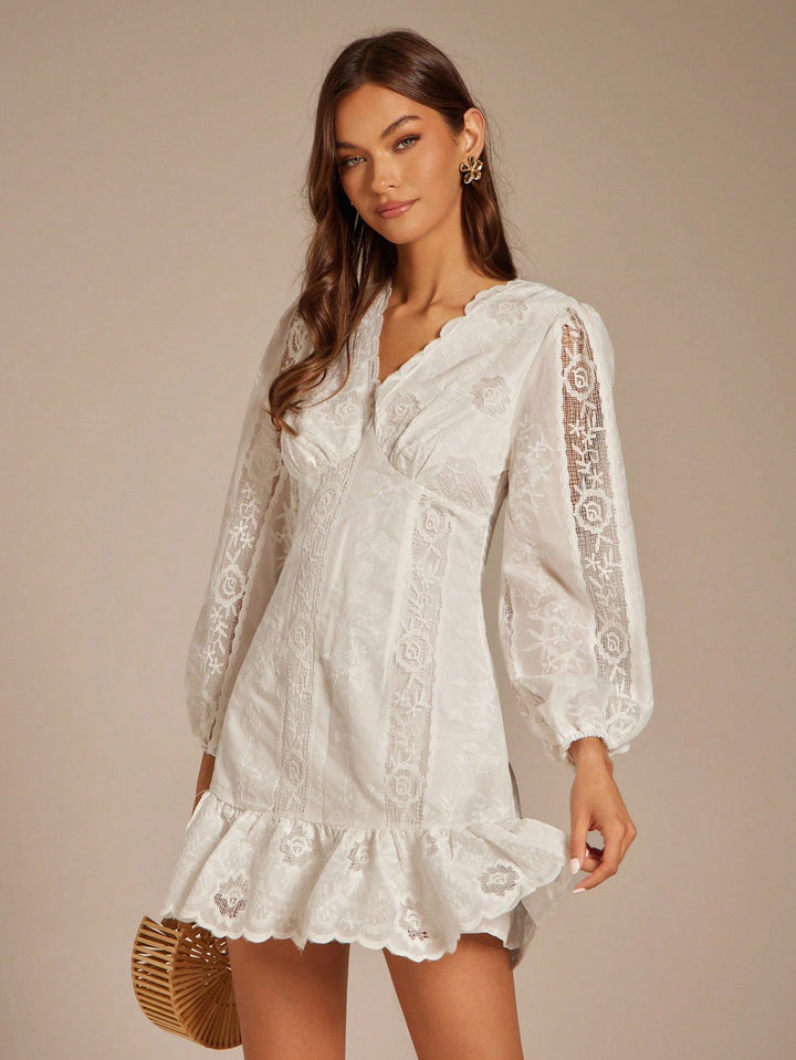 Rochie scurtă SHEIN, alb