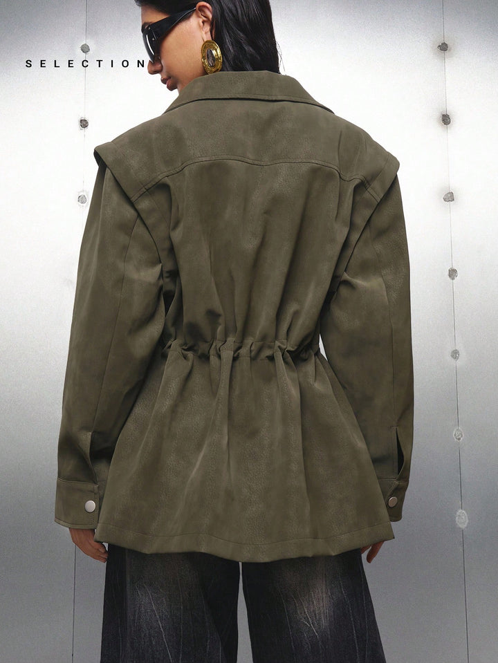 Palton SHEIN, verde