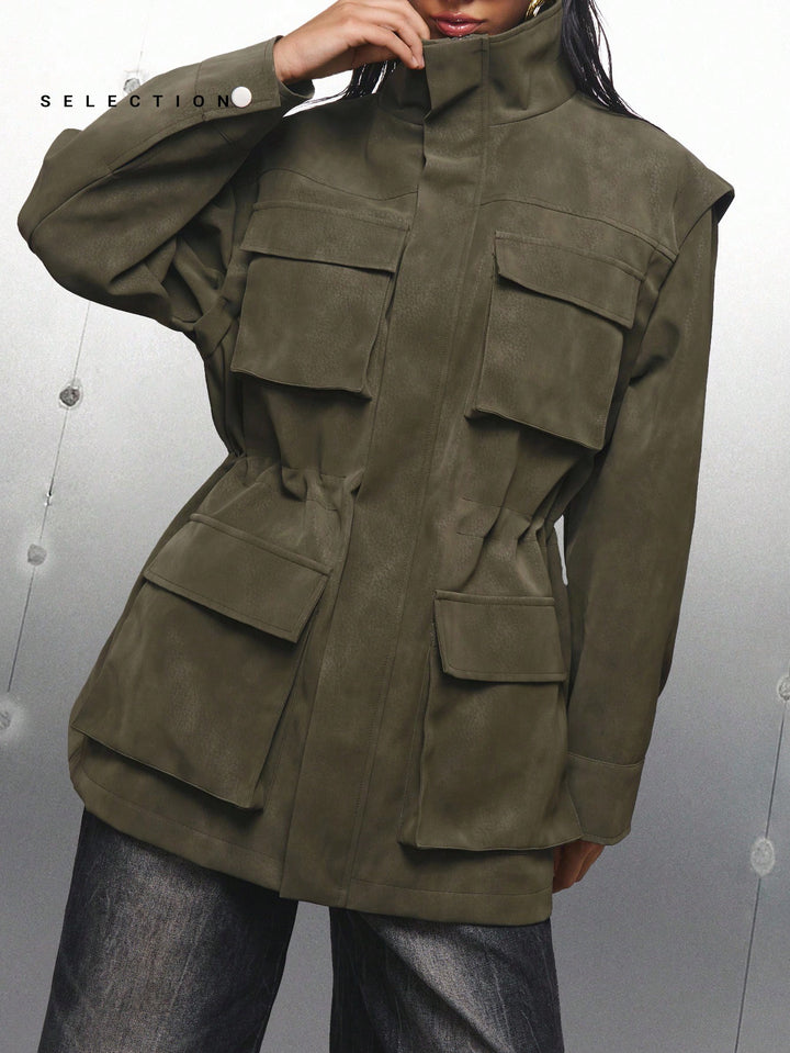 Palton SHEIN, verde