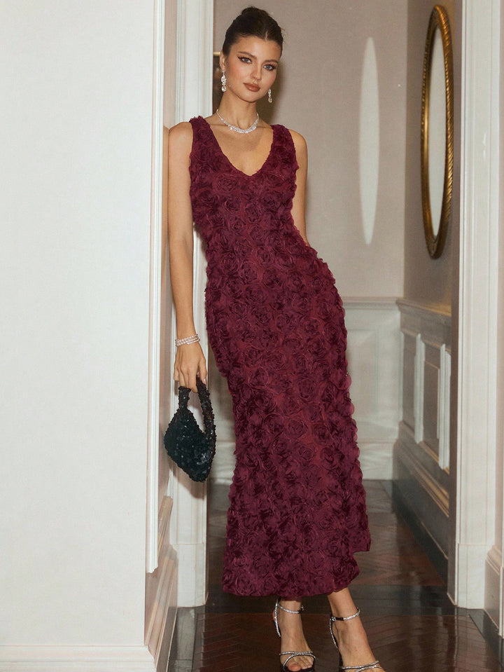 Rochie maxi SHEIN, roșu