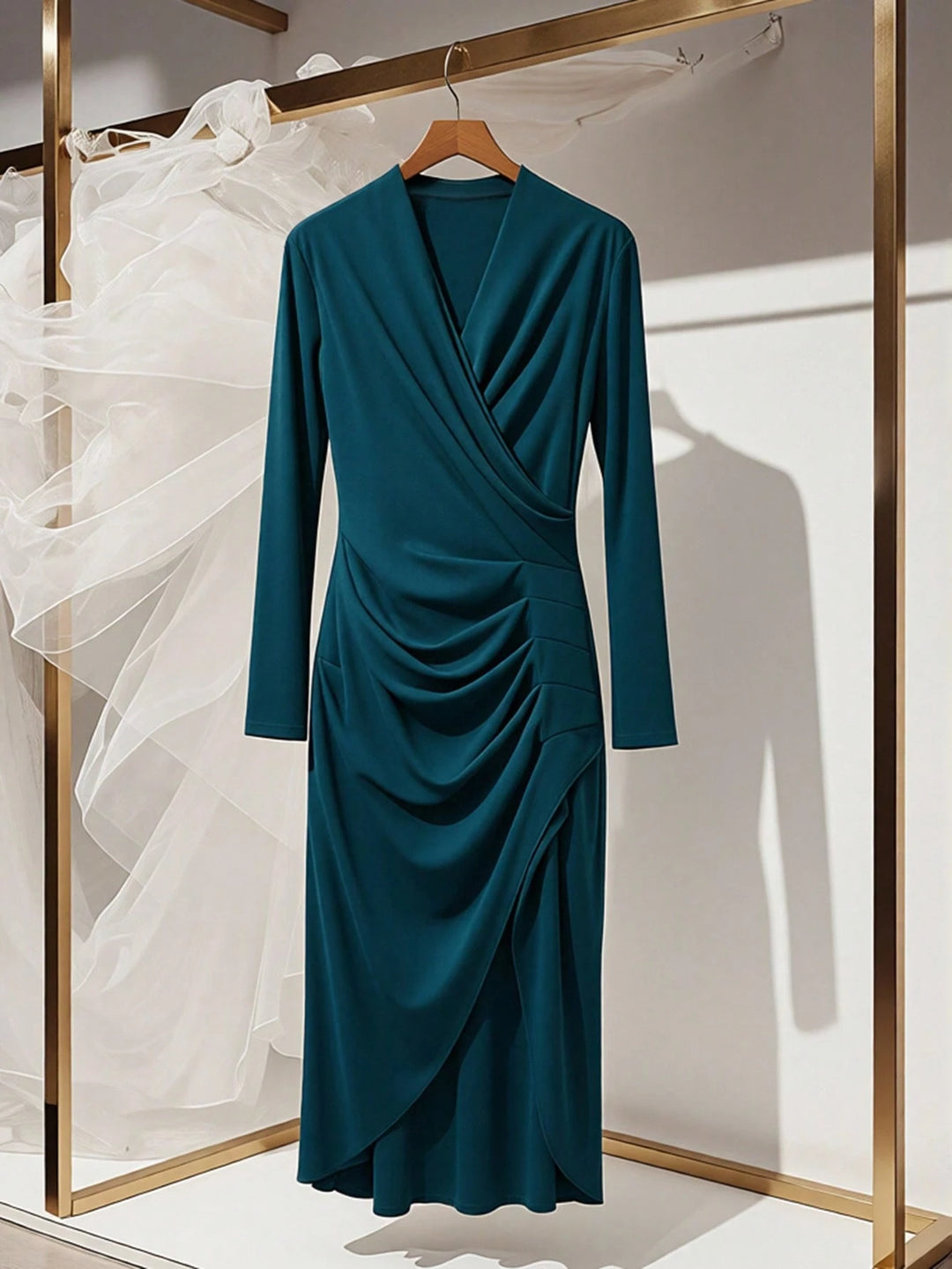 Rochie midi SHEIN, verde